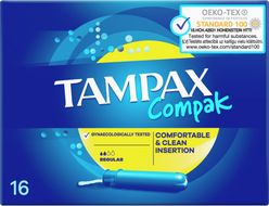 Tampax Compak Regular s aplikátorom 16 ks