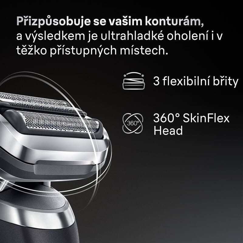Braun Series 7 72-G1200s, Elektrický holiaci strojček - Šedá