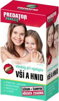 Predator Parazit sérum + šampón + ZDARMA hrebeň všiváčik 100 ml