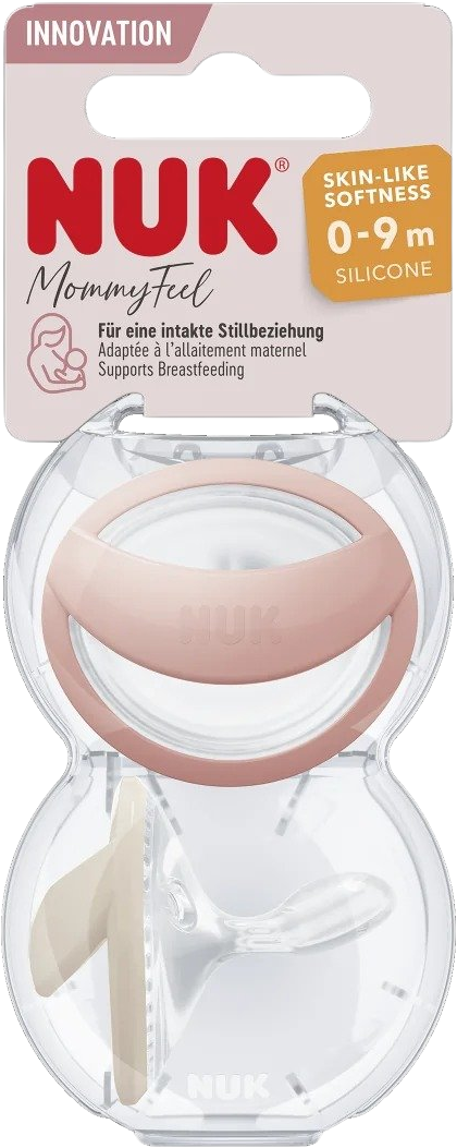 Nuk Dudlík Mommy Feel 0-9m krém 2 ks