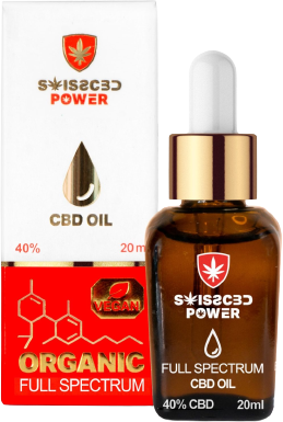Swisscbdpower Organic Full Spectrum CBD olej 40% 20 ml