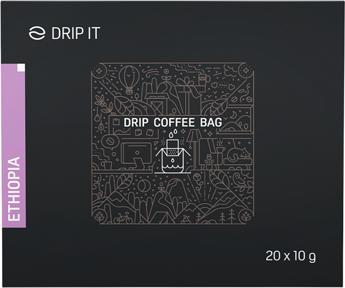 Drip it Káva vo filtri Ethiopia Legesse Borsamo 20 x 10 g