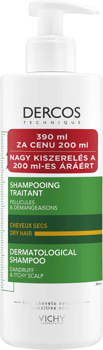 Vichy Dercos Anti-dandruff dry šampón proti lupinám na suché vlasy 390 ml