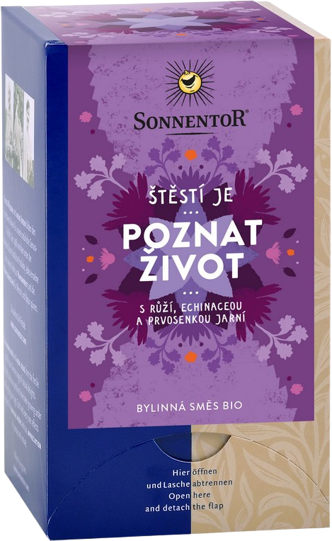 Sonnentor Bio bylinná zmes s korením Poznať život 18 x 1.5 g