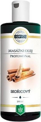 Topvet škoricový masážny olej 200 ml