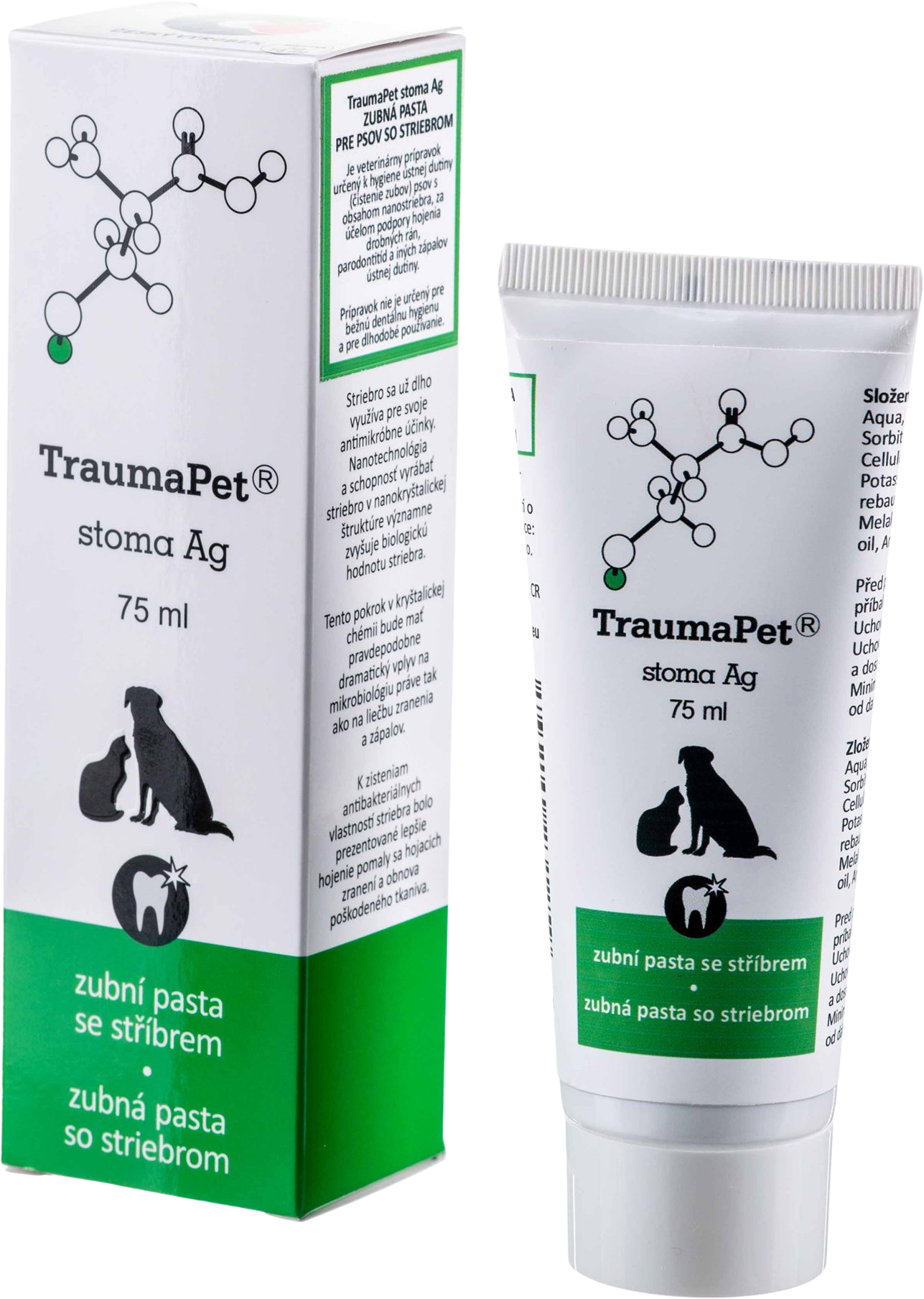Traumapet Ag zubná pasta 75 ml
