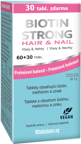Vitabalans Biotin Strong Hair&Nail 90 tabliet