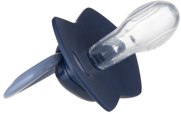 Canpol babies Cumlík silikónový symetrický Light touch GOLD 6-18m modrý 2 ks