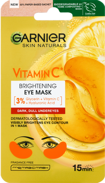 Garnier Skin Naturals očná maska na rozjasnenie očného okolia s vitamínom C 5 g