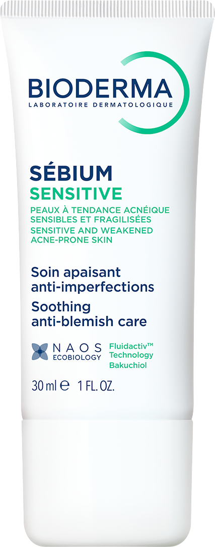 Bioderma Sébium Sensitive upokojujúci a hydratačný krém na pleť s akné 30 ml