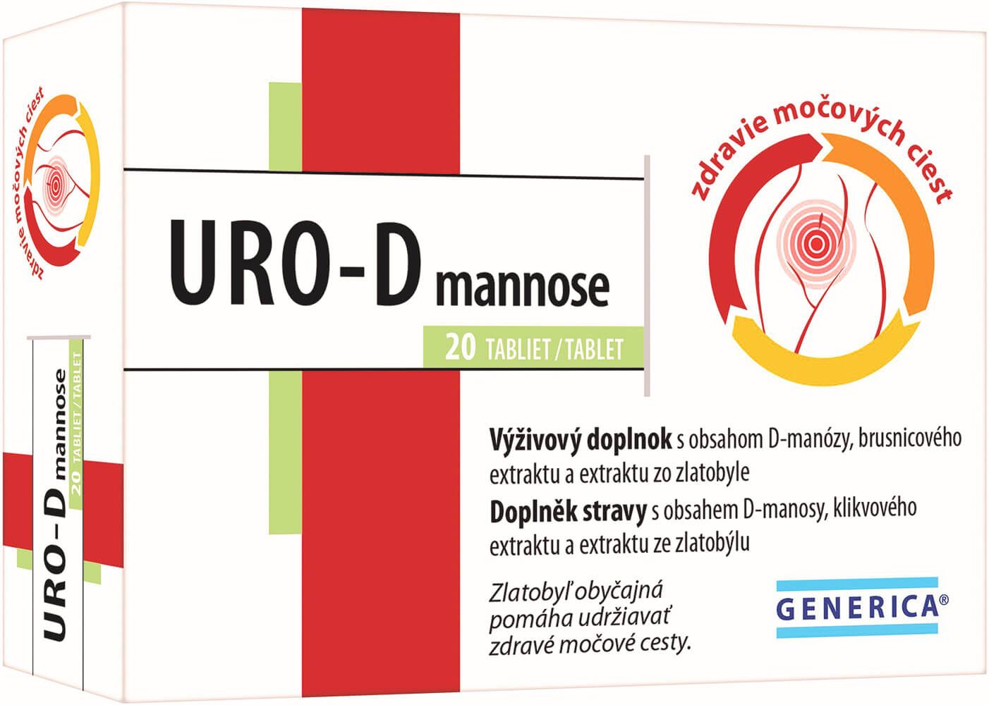 Generica URO-D mannose 20 tabliet