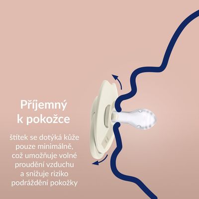 LOVI Cumlík silikónový dynamický Prime 0-6m Nude