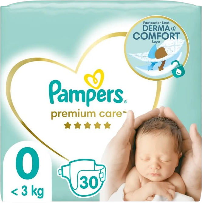 Pampers Premium Care S0 <3kg 30 ks