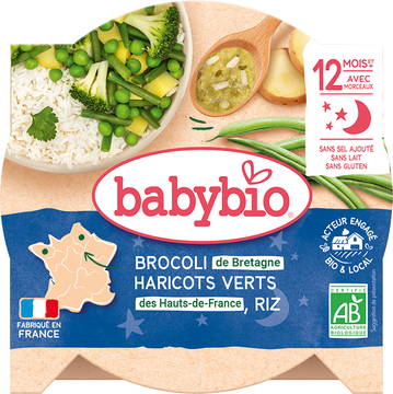 Babybio zelená zelenina, ryža so štipkou petržlenovej vňate 230 g