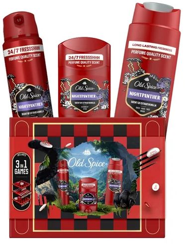 Old Spice Xmass sada Night Panther deodoranty a sprchový gel