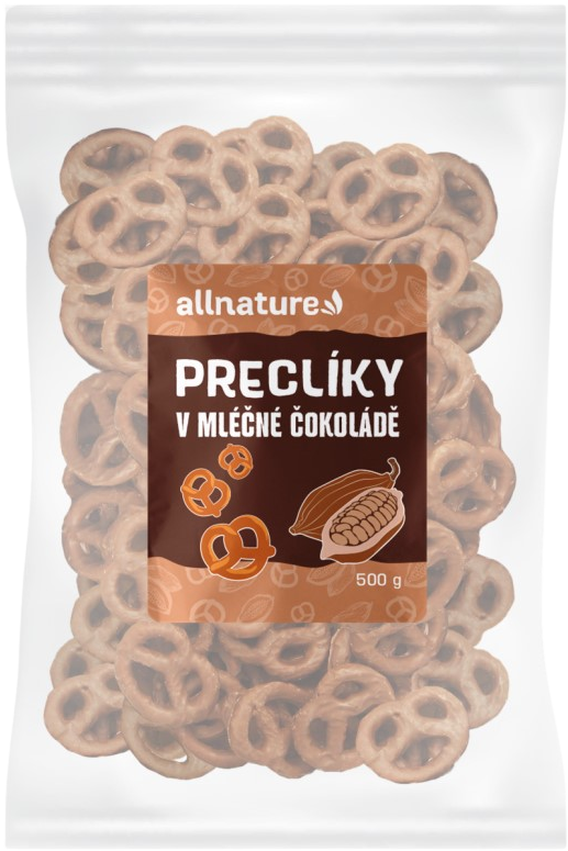 Allnature Praclíky v mliečnej čokoláde 500 g