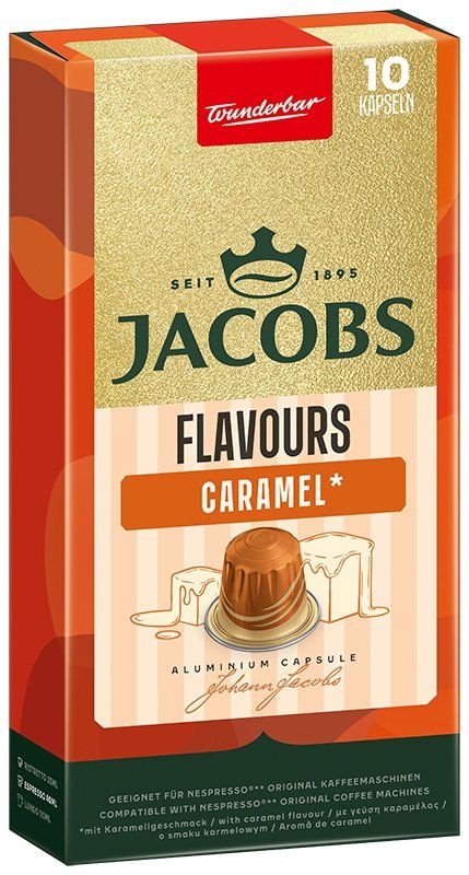 Jacobs Flavours Caramel kapsuly pre Nespresso®* Original kávovary 10 kapsúl