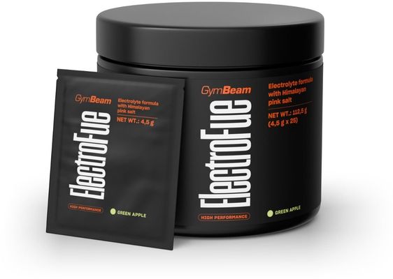 GymBeam ElectroFue Packs - zelené jablko 25 x 4.5 g
