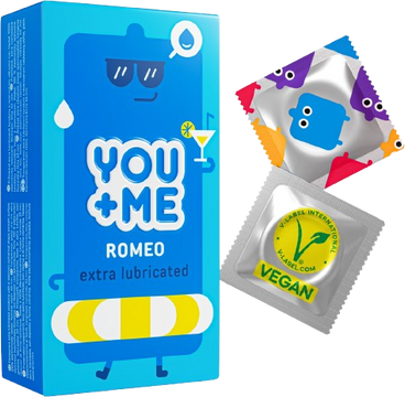 You Me Romeo kondómy so zvýšenou dávkou lubrikácie 12 ks