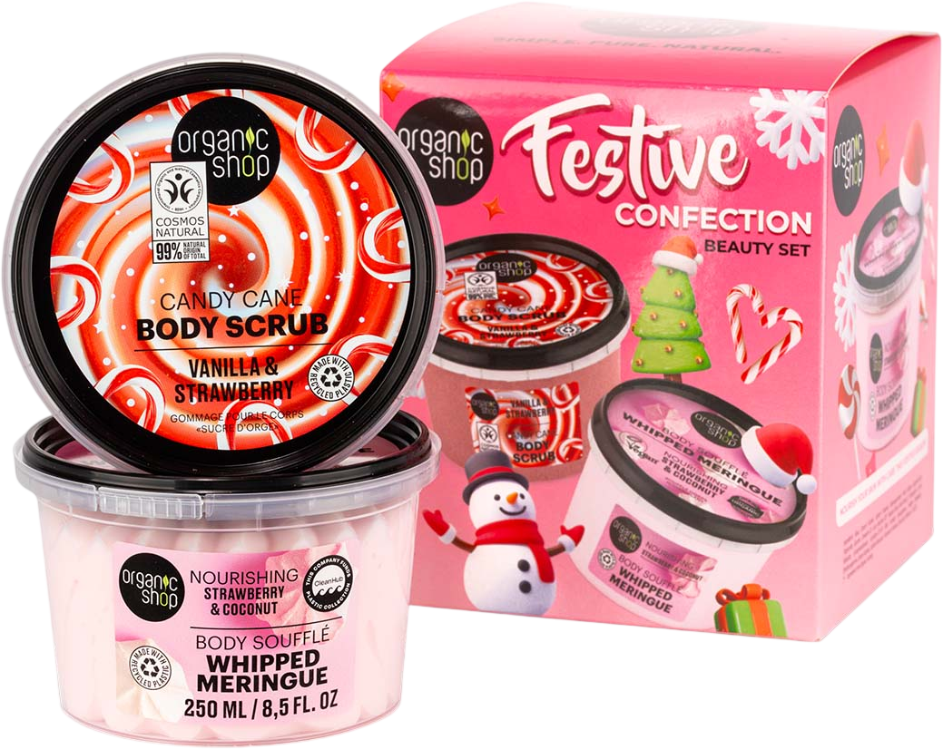 Organic Shop Vianočný telový set Festive Confection 2 x 250 ml