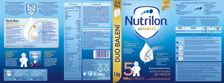 Nutrilon 5 detská mliečna dojčenská výživa v prášku 6 x 1000 g