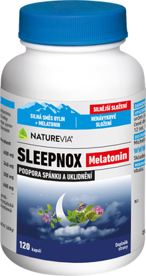 NatureVia Melatonín 120 kapsúl
