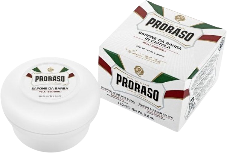 Proraso Mydlo na holenie na citlivú pokožku - Green Tea 150 ml