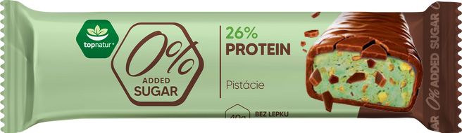 Topnatur Tyčinka proteínová pistácie 40 g