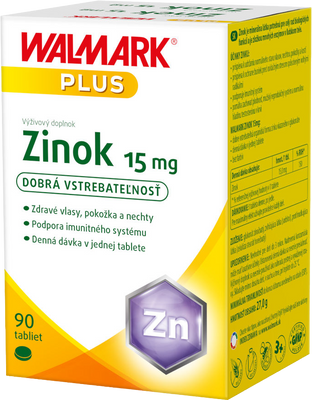 Walmark Zinok 15 mg 90 tabliet