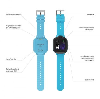 LAMAX WCall Blue detské hodinky