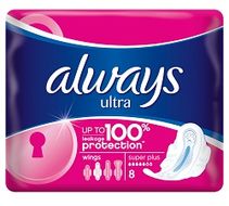 Always Ultra super plus hygienické vložky 8 ks