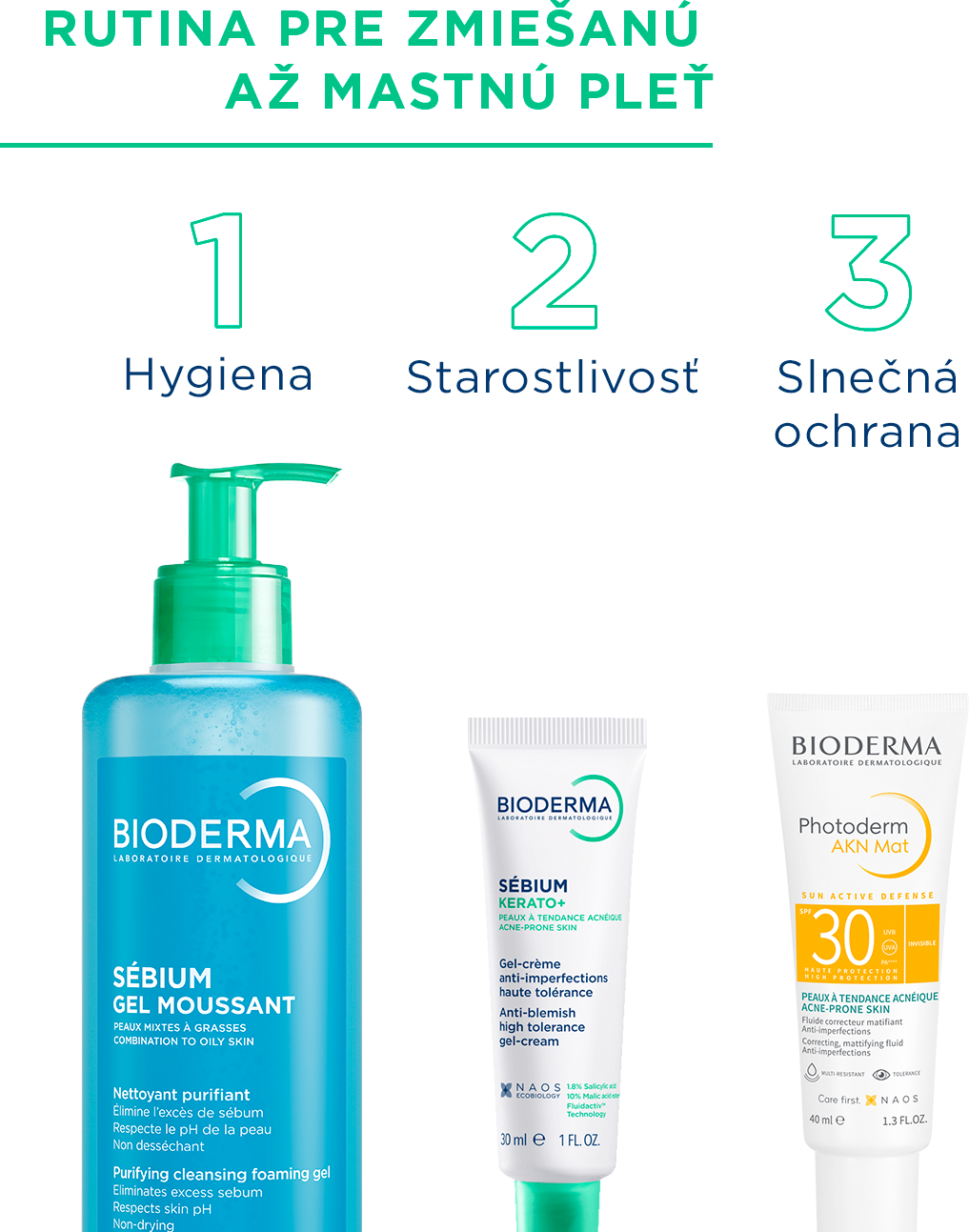 Bioderma Sébium Gel moussant čistiaci gél na zmiešanú a mastnú pokožku 200 ml