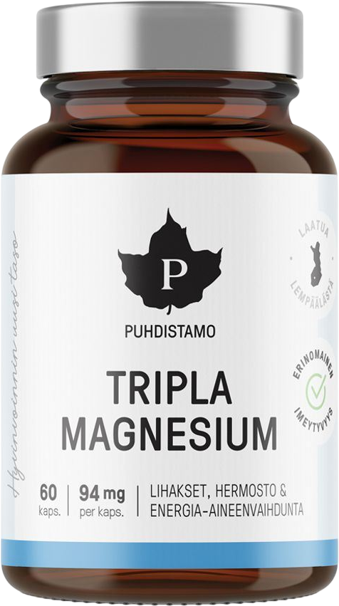 Puhdistamo Tripla Magnesium 60 kapsúl