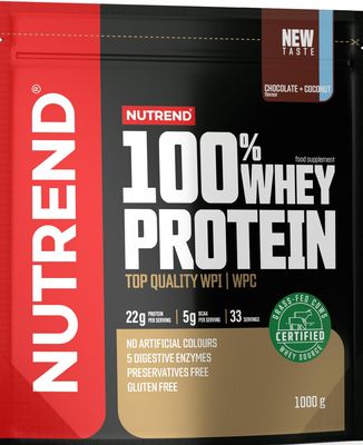 Nutrend 100% Whey Protein Čokoláda/kokos 1000 g