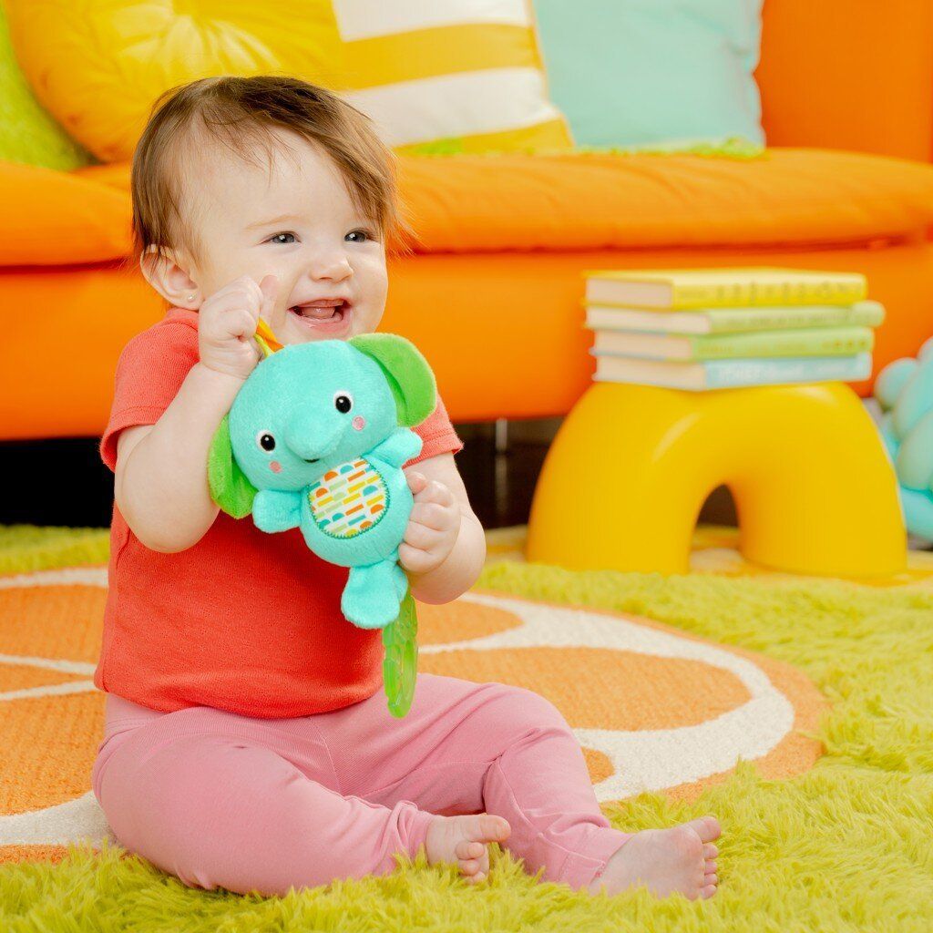 Bright Starts Hračka s melódiou na C krúžku Tug Tunes™ slon 0m+