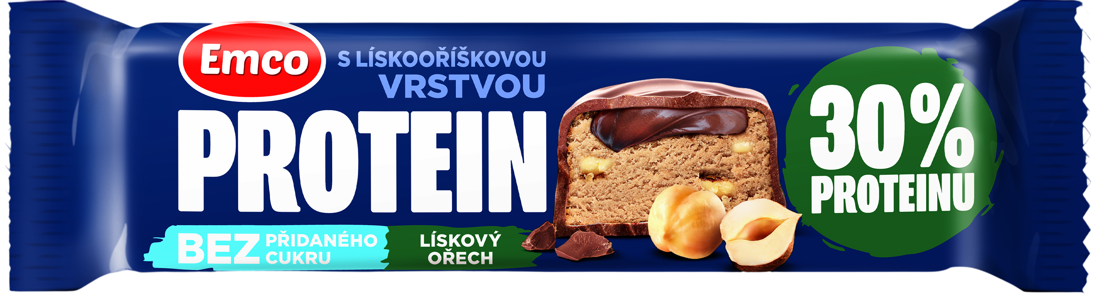 Emco Proteínová tyčinka lieskový orech 45 g