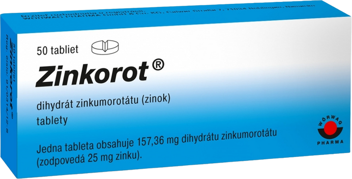 Zinkorot 25 mg 50 tabliet