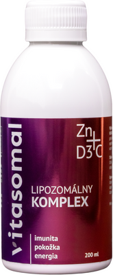 Vitasomal Lipozomálny komplex C+D3+Zn bez konzervantov 200 ml