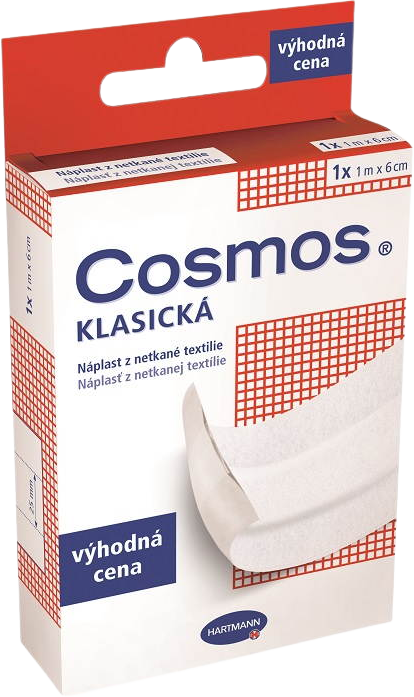 Hartmann Cosmos klasická Náplasť z netkanej textílie 1m x 6cm, biela