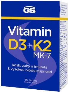 GS Vitamín D3+K2 30 tabliet