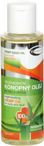 Topvet Regeneračný konopný olej 100% 100 ml