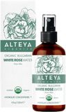 Alteya Organics Ružová voda z bielej ruže BIO v skle 120 ml