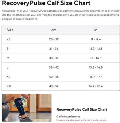 Therabody RecoveryPulse Calf Sleeve - XL