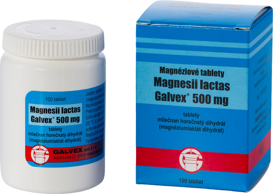 Galvex Magnesii lactas 500 mg 100 tabliet