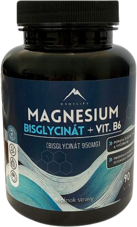 Hrotlife Magnesium bisglycinát + vitamín B6 90 kapsúl