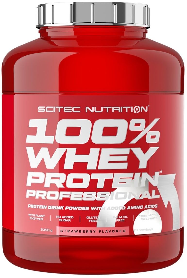 Scitec Nutrition 100% Whey Protein Professional jahoda 2350 g