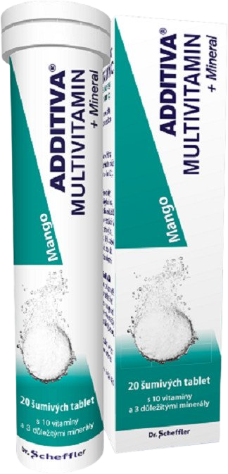 Additiva Multivitamín + Minerál, mango 20 šumivých tabliet