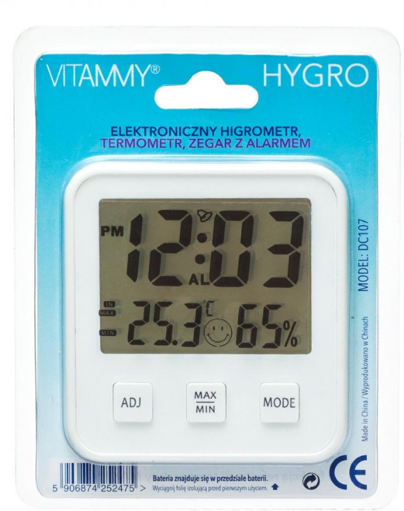 Vitammy Hygro Meteorologická stanica vlhkomer a domáci teplomer