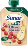 Sunar BIO ovocná kapsička hruška, malina 4m+ 100 g