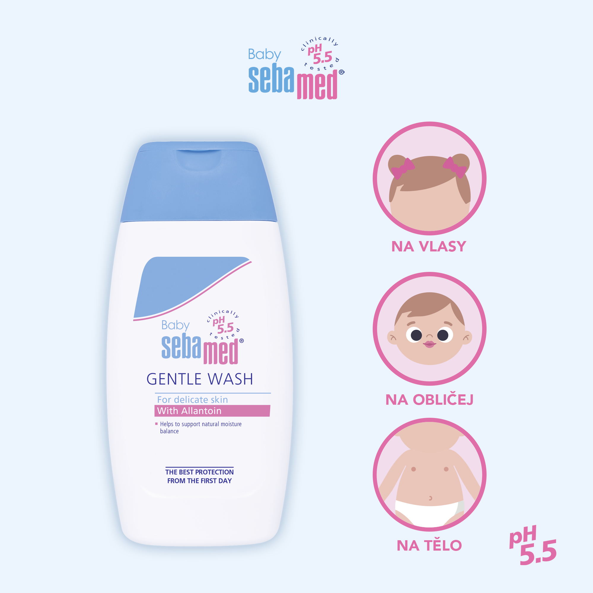 Sebamed Baby detská umývacia emulzia extra jemná 200 ml